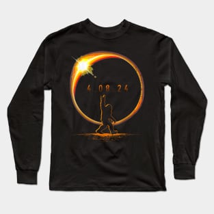 Total Solar Eclipse April 8 2024 Bigfoot Eclipse 2024 Gift For Men Women Long Sleeve T-Shirt